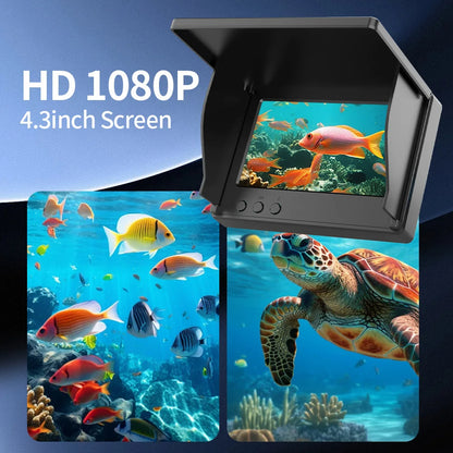 ✅ “4.3” Night Vision Underwater Fishing Camera – HD 1080P Fish Finder with IR LED & 30M Cable”