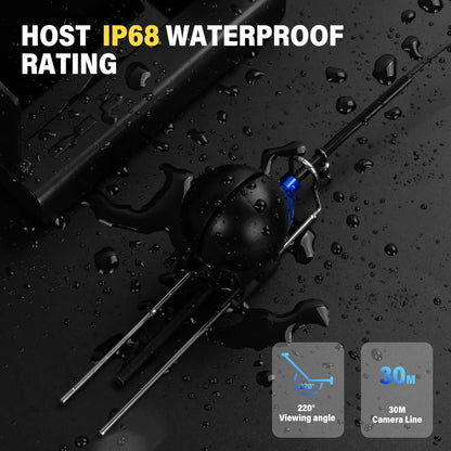 ✅ “4.3” Night Vision Underwater Fishing Camera – HD 1080P Fish Finder with IR LED & 30M Cable”